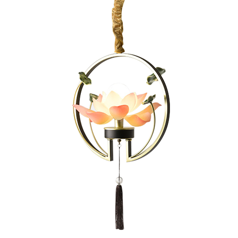 Светильник Lotus Ring Lighting Розовый Зеленый Черный Латунь Светильник Lotus Ring Lighting Розовый Зеленый Черный Латунь в Грозном | Loft Concept