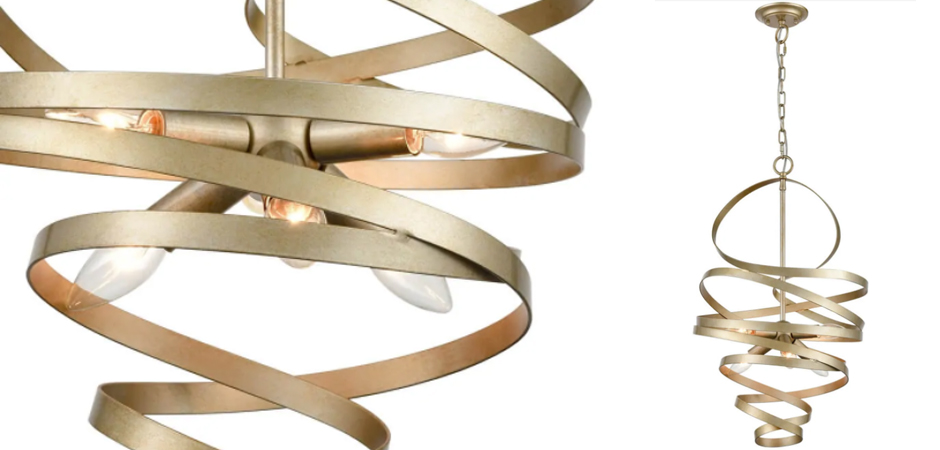 Люстра Metal Curly Ribbon Люстра Metal Curly Ribbon - Loft-Concept в Грозном