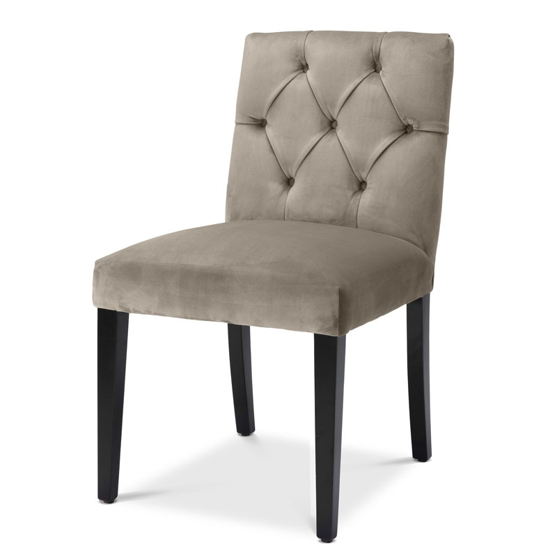 Стул Eichholtz DINING CHAIR ATENA Серый Черный Стул Eichholtz DINING CHAIR ATENA Серый Черный в Грозном | Loft Concept