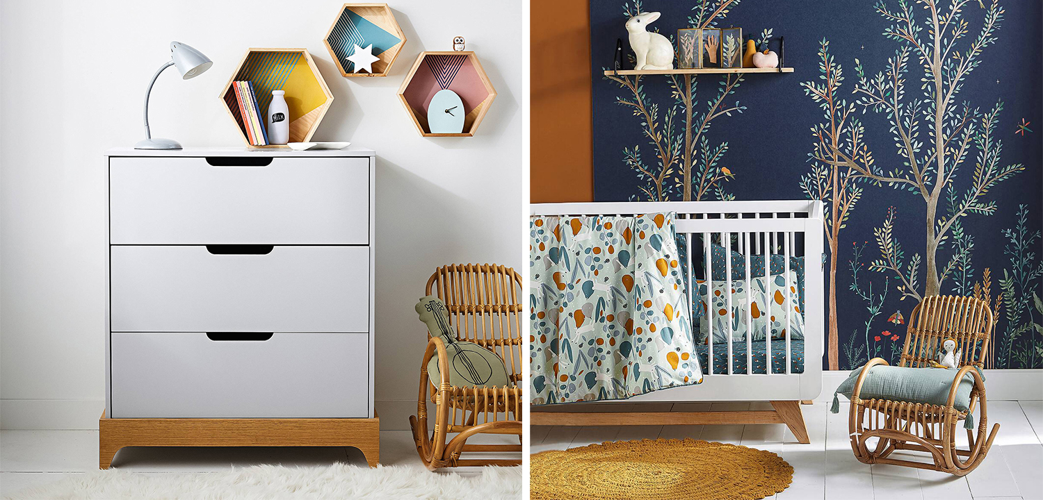 Детское кресло-качалка Wicker Baby Rocking Chair - фото