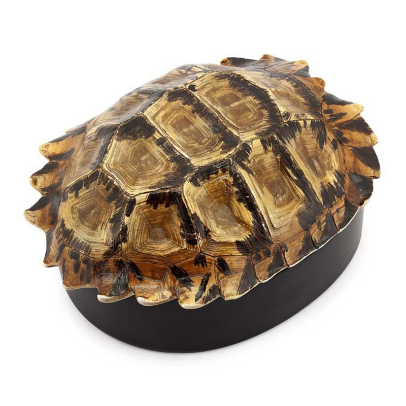 Шкатулка TURTLE BOX DECO Коричневый Черный Шкатулка TURTLE BOX DECO Коричневый Черный в Грозном | Loft Concept