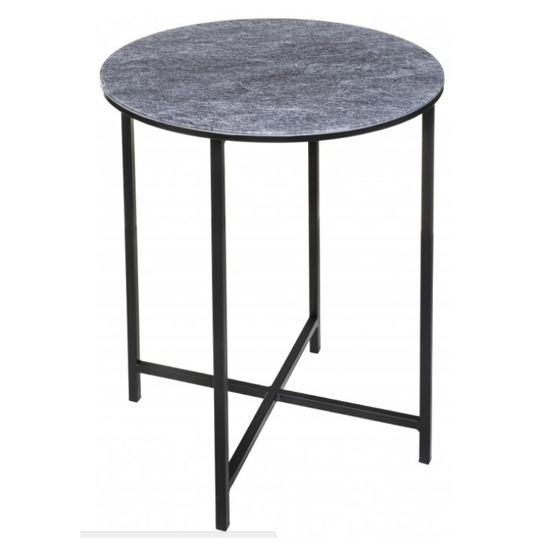 Приставной стол Zermatt Side Table round gray Серый (Gray) Приставной стол Zermatt Side Table round gray Серый (Gray) в Грозном | Loft Concept