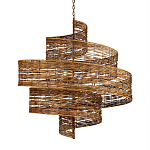 Люстра фактурная в виде спирали Enveloping Art варинант исполнения - 1 | Loft Concept в Грозном