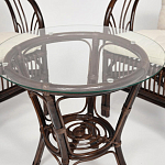 Комплект уличной мебели из ротанга Serenity Dark Brown варинант исполнения - 4 | Loft Concept в Грозном