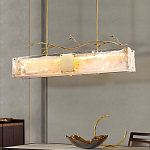 Люстра прямоугольная из фактурного стекла Chandelier Beam варинант исполнения - 6 | Loft Concept в Грозном