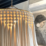 Люстра белая плетеная с кисточками Boho Tassel Chandelier варинант исполнения - 4 | Loft Concept в Грозном