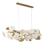 Люстра с белыми и золотистыми цветами G9 Dahlia Flowers Lamp варинант исполнения - 4 | Loft Concept в Грозном