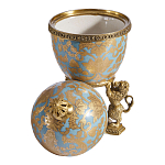 Шкатулка на величественных львах из фарфора с бронзовыми элементами Eden Garden варинант исполнения - 2 | Loft Concept в Грозном