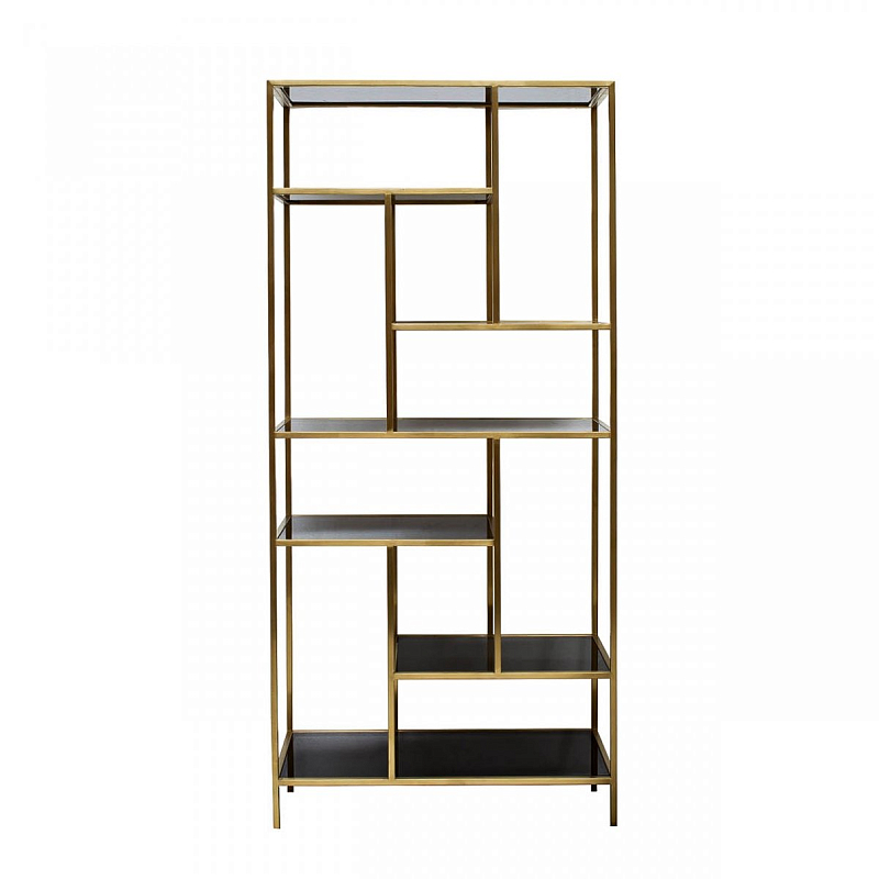 Стеллаж Black & Gold Puzzle Черный Золотой Стеллаж Black & Gold Puzzle Черный Золотой в Грозном | Loft Concept