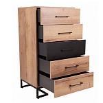 Комод с 5-ю ящиками в стиле лофт Urban Style Space варинант исполнения - 5 | Loft Concept в Грозном