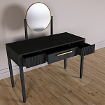 Туалетный Стол с зеркалом Primo Черный дуб варинант исполнения - 8 | Loft Concept в Грозном