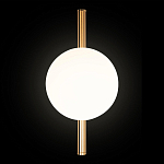 Бра с золотым основанием и белым плафоном в форме шара Bubble варинант исполнения - 5 | Loft Concept в Грозном