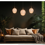 Подвесной светильник светодиодный с плафоном сферической формы Stone Helios варинант исполнения - 1 | Loft Concept в Грозном