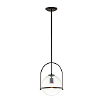 Подвесной светильник с прозрачным плафоном в форме шара в арочной подвеске Hinkley варинант исполнения - 2 | Loft Concept в Грозном