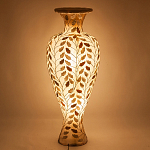 Торшер из перламутра в виде вазы Indonesian Vase варинант исполнения - 2 | Loft Concept в Грозном