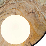Бра круглое с каменным диском в металлической раме Sandstone Painting варинант исполнения - 3 | Loft Concept в Грозном