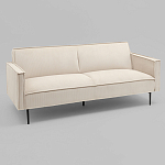 Диван современный вельветовый прямой Worcester Молочный варинант исполнения - 1 | Loft Concept в Грозном