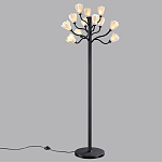 Торшер с плафонами из белых фарфоровых цветов на изогнутых ветвях Floralis варинант исполнения - 4 | Loft Concept в Грозном