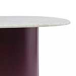 Журнальный столик овальный с мраморной столешницей Decor Showcase варинант исполнения - 3 | Loft Concept в Грозном