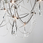 Люстра с каркасом из тонких металлических нитей и хрустальными подвесками Crystal Metal Threads Chandelier 60 варинант исполнения - 3 | Loft Concept в Грозном
