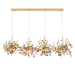 Люстра подвесная из четырех частей с металлическими круглыми элементами Terzani Argent варинант исполнения - 1 | Loft Concept в Грозном