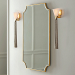 Зеркало в золотой деревянной раме Riviera варинант исполнения - 2 | Loft Concept в Грозном