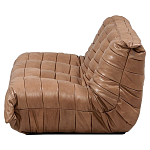 Дизайнерский кожаный диван коричневый без подлокотников Aveline Leather Sofa варинант исполнения - 3 | Loft Concept в Грозном