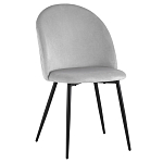 Мягкий стул в сером велюре Miruna Chair варинант исполнения - 1 | Loft Concept в Грозном