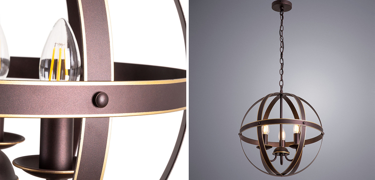 Люстра Brown Stripes Ball Люстра Brown Stripes Ball - Loft-Concept в Грозном