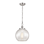 Подвесной светильник с прозрачным стеклянным плафоном в форме шара в современном стиле на цепи Feiss варинант исполнения - 2 | Loft Concept в Грозном