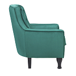 Кресло с мягкой обивкой из велюра на 4-х ножках из массива березы Scarlett Armchair green варинант исполнения - 2 | Loft Concept в Грозном
