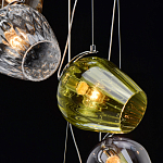 Люстра каскадная с 5-ю разноцветными стеклянными плафонами Kaleido варинант исполнения - 10 | Loft Concept в Грозном