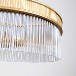 Люстра подвесная круглая со стеклянными трубками Nembus варинант исполнения - 4 | Loft Concept в Грозном