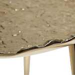 Столик журнальный металлический золотого цвета Modern Rethinking of Traditions варинант исполнения - 1 | Loft Concept в Грозном