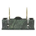 Настольный письменный набор из змеевика с подставкой под календарь Successful Leader варинант исполнения - 3 | Loft Concept в Грозном