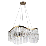 Люстра подвесная волнистой формы с хрустальными подвесками Ludivine Lighting варинант исполнения - 2 | Loft Concept в Грозном