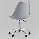 Офисный стул на металлическом основании EGGERY Grey пластик варинант исполнения - 4 | Loft Concept в Грозном