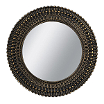 Зеркало круглое с текстурированным дизайном рамы Helios варинант исполнения - 1 | Loft Concept в Грозном
