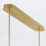 Подвесной светильник линейный золотого цвета с длинной цилиндрической стеклянной трубкой Eurofase варинант исполнения - 8 | Loft Concept в Грозном