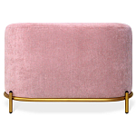 Банкетка овальная пыльно-розовый велюр на 4-х металлических ножках золотого цвета SANJAY варинант исполнения - 2 | Loft Concept в Грозном
