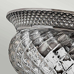 Потолочный светильник с чашеобразным плафоном из толстого волнообразного стекла и широким узорчатым основанием Hinkley варинант исполнения - 6 | Loft Concept в Грозном