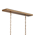 Люстра прямоугольная с каркасом золотого цвета Soft Glow Lamps варинант исполнения - 5 | Loft Concept в Грозном