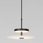 Светодиодный подвесной светильник черный с мраморным рассеивателем варинант исполнения - 2 | Loft Concept в Грозном