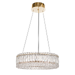 Люстра подвесная круглая из прозрачного хрусталя с золотым корпусом Selfsufficient варинант исполнения - 3 | Loft Concept в Грозном
