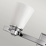 Бра для ванных комнат с белыми стеклянными конусными плафонами Hinkley варинант исполнения - 3 | Loft Concept в Грозном