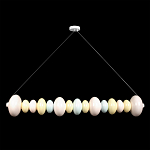 Подвесной светильник светодиодный горизонтальный в виде ожерелья из пастельных сфер Pastel Lunaria Horizon  варинант исполнения - 1 | Loft Concept в Грозном