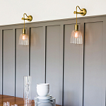 Бра с подвесной лампой на шнуре и ребристым патроном Elstead Lighting варинант исполнения - 2 | Loft Concept в Грозном