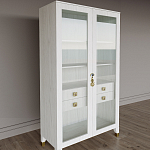 Дизайнерский шкаф витрина Elsa Dreams White с 4-мя ящиками варинант исполнения - 3 | Loft Concept в Грозном