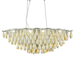 Люстра с подвесками в форме капель на серебристом каркасе Raindrop варинант исполнения - 2 | Loft Concept в Грозном