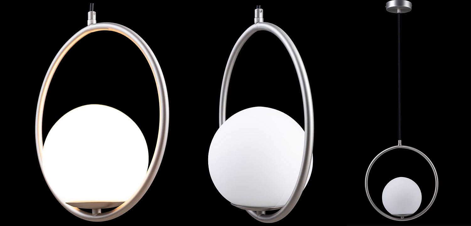 Подвесной светильник B.LUX C Ball circle nickel Подвесной светильник B.LUX C Ball circle nickel - Loft-Concept в Грозном